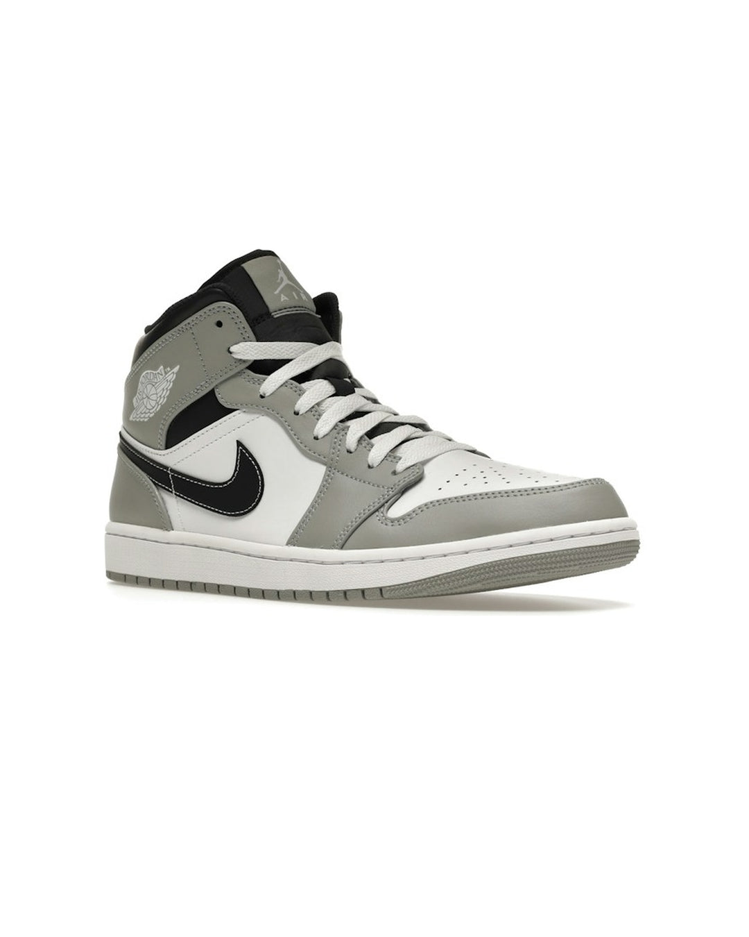 NIKE MEN'S AIR JORDAN 1 MID LIGHT SMOKE GREY ANTHRACITE - תמונה 3