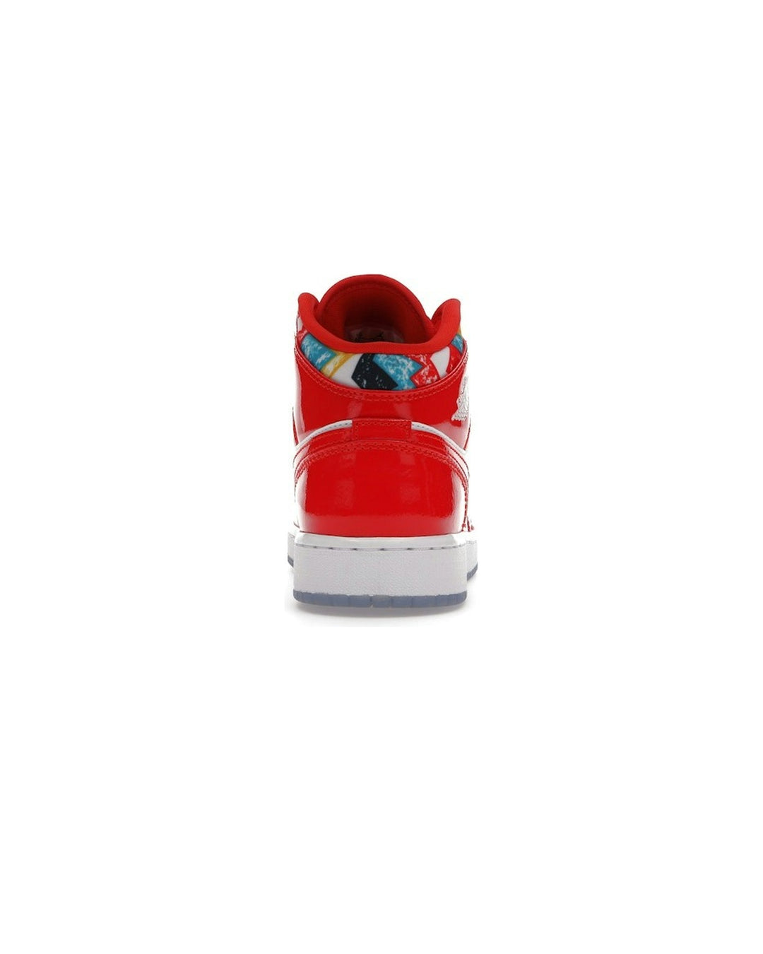 NIKE KIDS' AIR JORDAN 1 MID SE GS CHILE RED - סניקרס נוער נייקי אייר ג׳ורדן 1 מיד אדום לקה וסוודר - מידות נוער 35.5-40 - תמונה 6