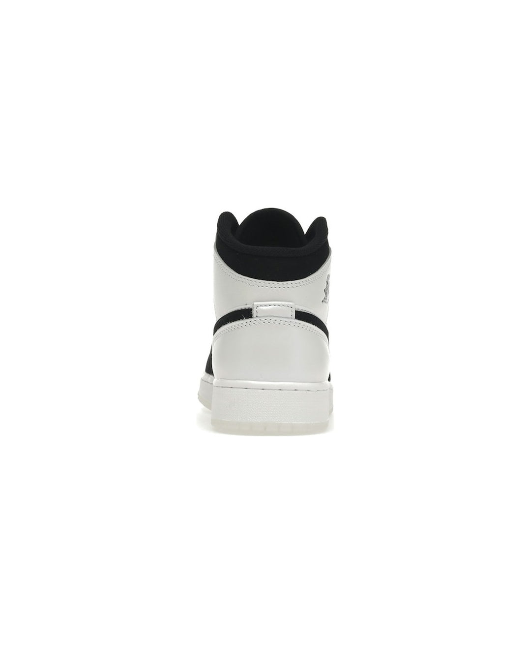 NIKE KIDS' AIR JORDAN 1 MID SE GS DIAMOND SHORTS - סניקרס נוער נייקי אייר ג׳ורדן 1 מיד דיימונד לבן ושחור צבעוני - מידות נוער 35.5-40 - תמונה 6