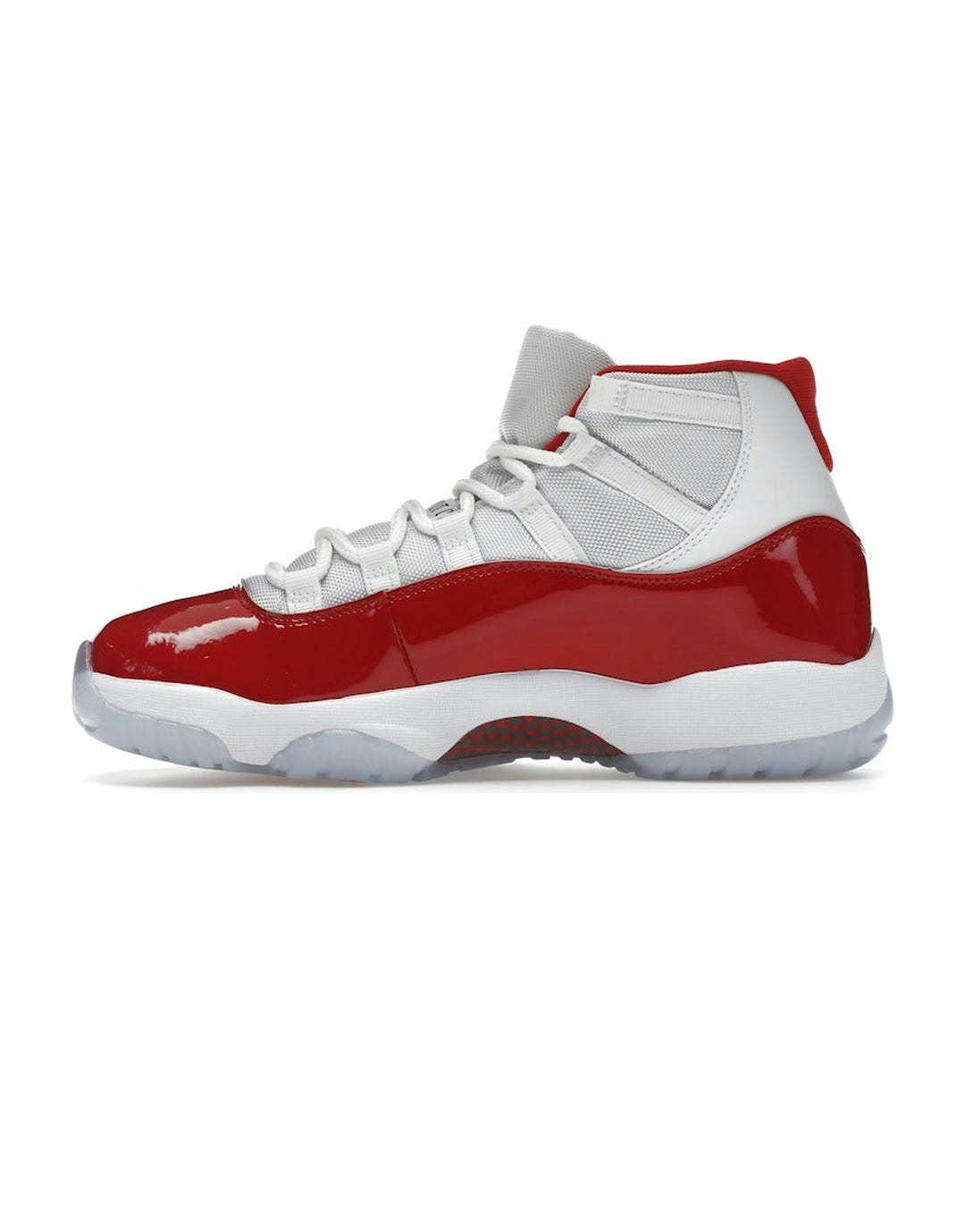 NIKE MEN'S AIR JORDAN 11 RETRO CHERRY - סניקרס נייקי אייר ג׳ורדן 11 רטרו לבן ואדום לגברים - תמונה 2
