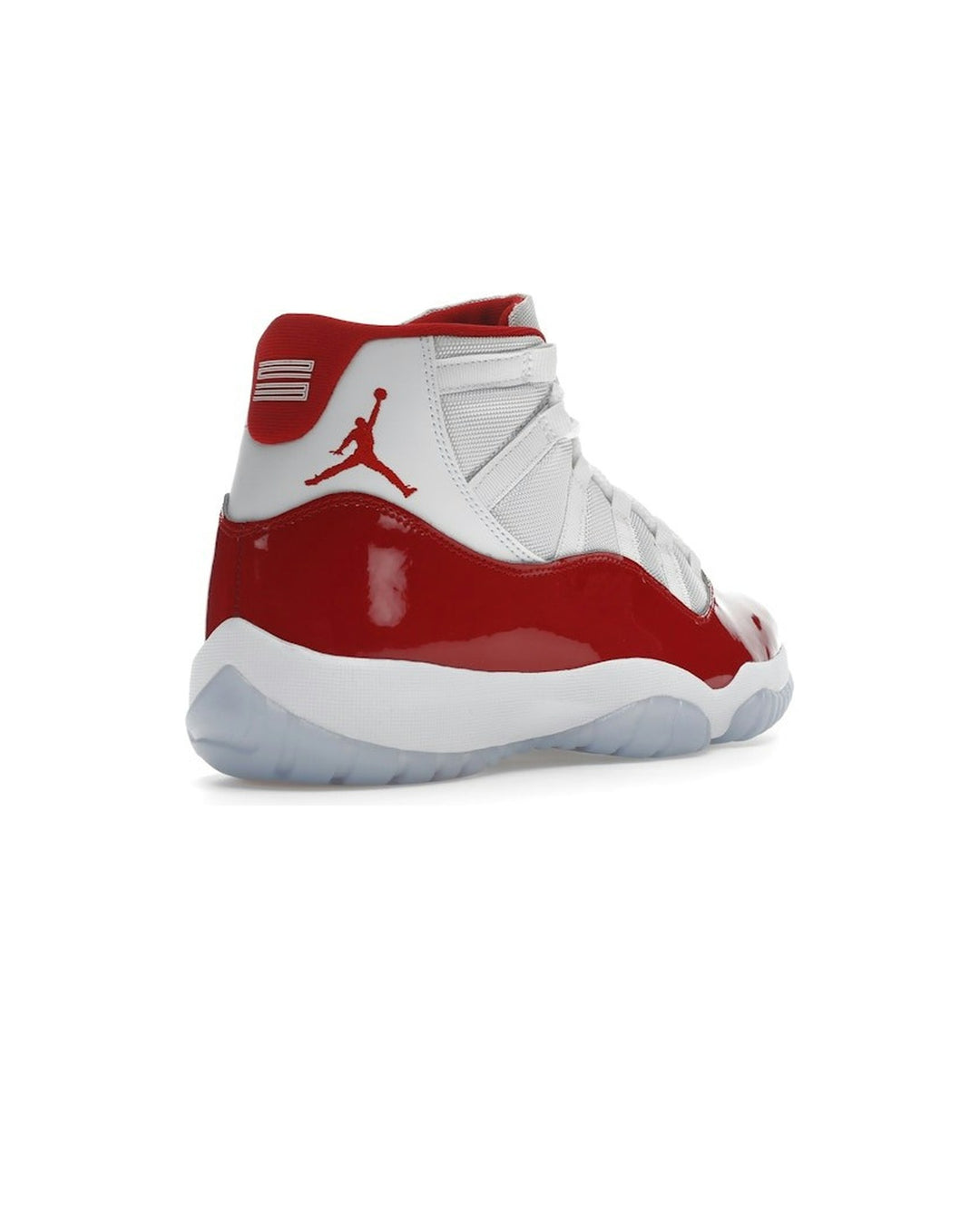 NIKE MEN'S AIR JORDAN 11 RETRO CHERRY - סניקרס נייקי אייר ג׳ורדן 11 רטרו לבן ואדום לגברים - תמונה 4