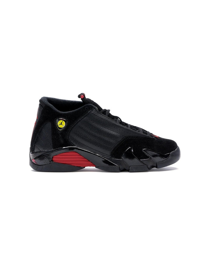 NIKE KIDS' AIR JORDAN 14 RETRO GS LAST SHOT סניקרס נוער נייקי אייר ג׳ורדן 14 רטרו שחור ואדום - מידות נוער 35.5-40