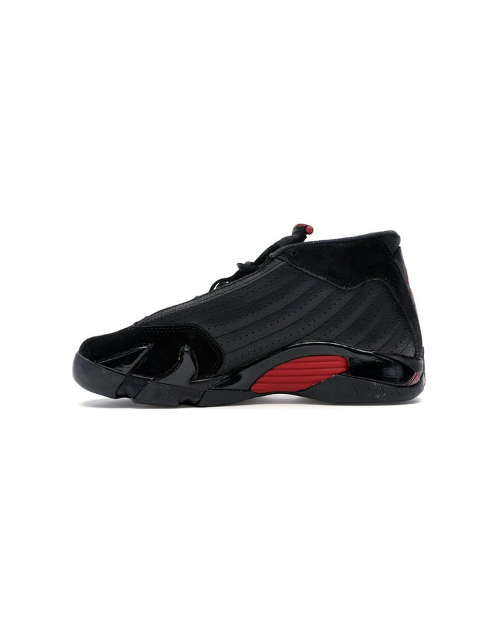 NIKE KIDS' AIR JORDAN 14 RETRO GS LAST SHOT סניקרס נוער נייקי אייר ג׳ורדן 14 רטרו שחור ואדום - מידות נוער 35.5-40
