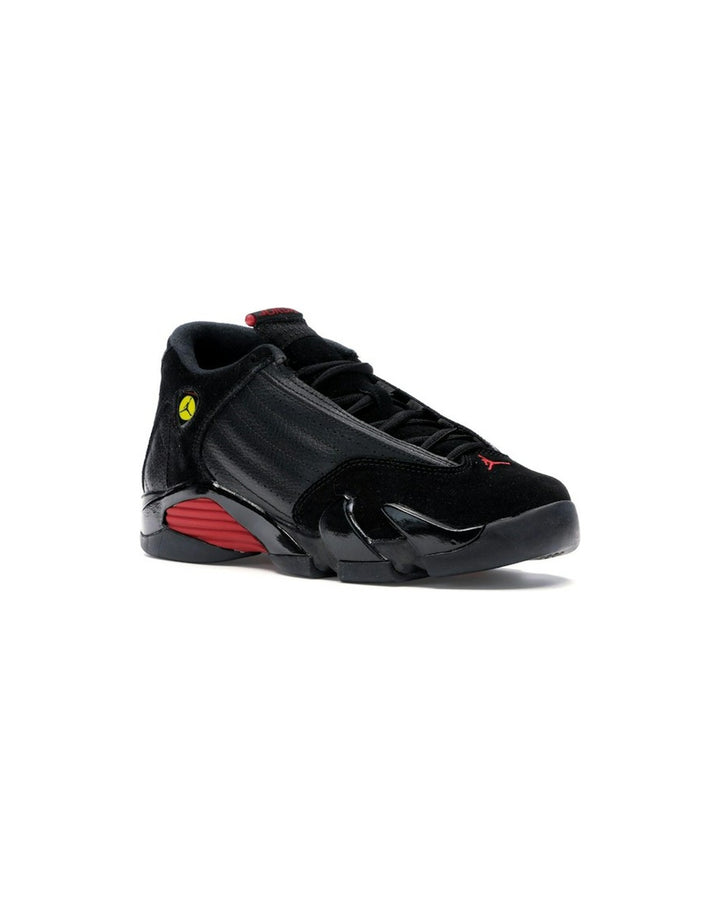NIKE KIDS' AIR JORDAN 14 RETRO GS LAST SHOT סניקרס נוער נייקי אייר ג׳ורדן 14 רטרו שחור ואדום - מידות נוער 35.5-40