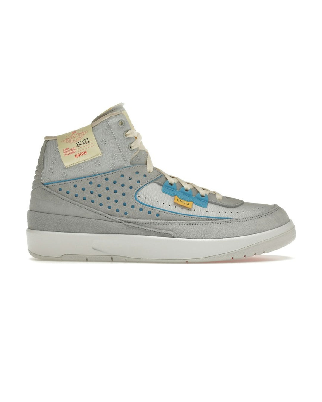NIKE MEN'S AIR JORDAN 2 RETRO SP X UNION GREY FOG סניקרס נייקי אייר ג׳ורדן 2 יוניון אפור ואדום לגברים