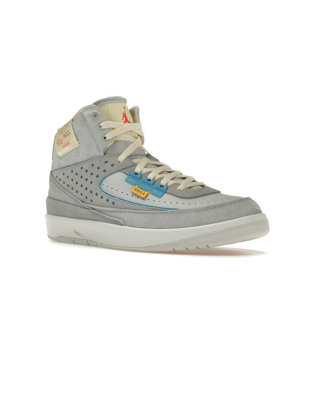NIKE MEN'S AIR JORDAN 2 RETRO SP X UNION GREY FOG סניקרס נייקי אייר ג׳ורדן 2 יוניון אפור ואדום לגברים