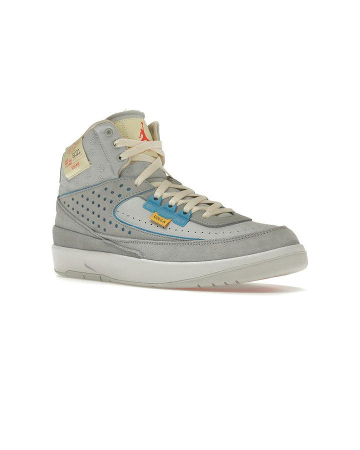 NIKE MEN'S AIR JORDAN 2 RETRO SP X UNION GREY FOG סניקרס נייקי אייר ג׳ורדן 2 יוניון אפור ואדום לגברים