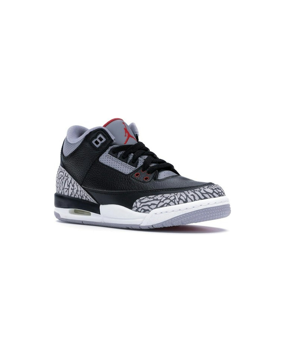 NIKE KIDS' AIR JORDAN 3 RETRO OG GS BLACK CEMENT - תמונה 3