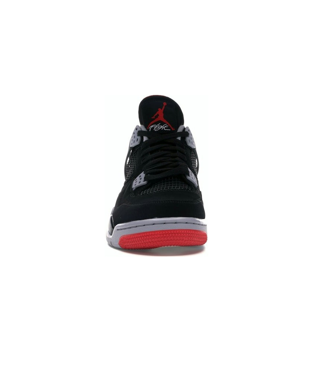 NIKE UNISEX AIR JORDAN 4 RETRO BRED - סניקרס נייקי אייר ג׳ורדן 4 רטרו שחור אדום ואפור יוניסקס - תמונה 5