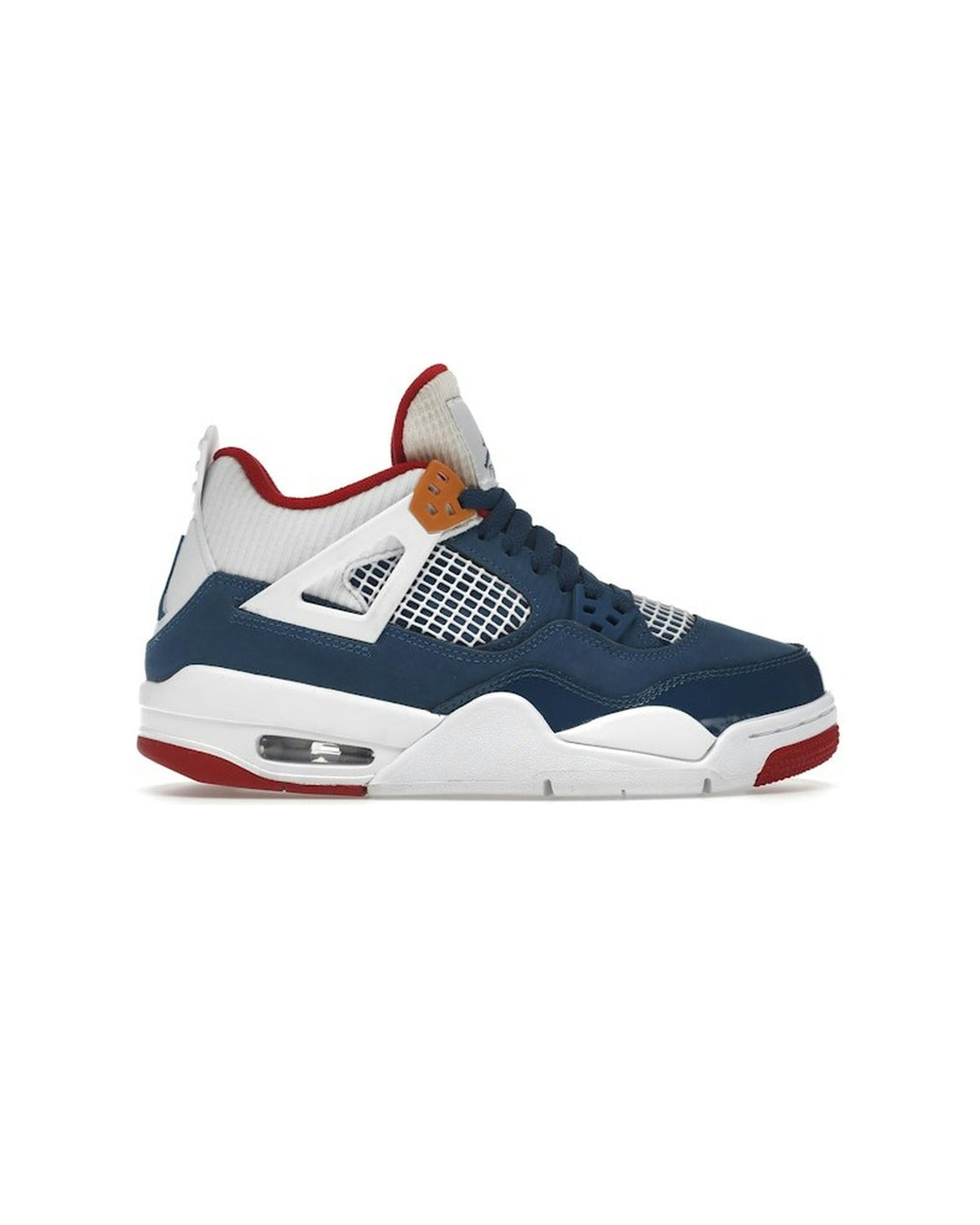 NIKE KIDS' AIR JORDAN 4 RETRO GS MESSY ROOM - סניקרס נוער נייקי אייר ג׳ורדן 4 רטרו מסי רום כחול אדום ולבן - מידות נוער 35.5-40 - תמונה 1