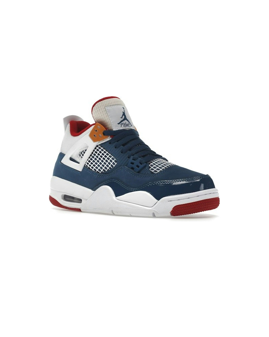 NIKE KIDS' AIR JORDAN 4 RETRO GS MESSY ROOM - סניקרס נוער נייקי אייר ג׳ורדן 4 רטרו מסי רום כחול אדום ולבן - מידות נוער 35.5-40 - תמונה 3