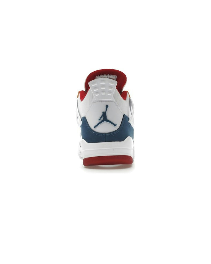 NIKE KIDS' AIR JORDAN 4 RETRO GS MESSY ROOM - סניקרס נוער נייקי אייר ג׳ורדן 4 רטרו מסי רום כחול אדום ולבן - מידות נוער 35.5-40 - תמונה 6