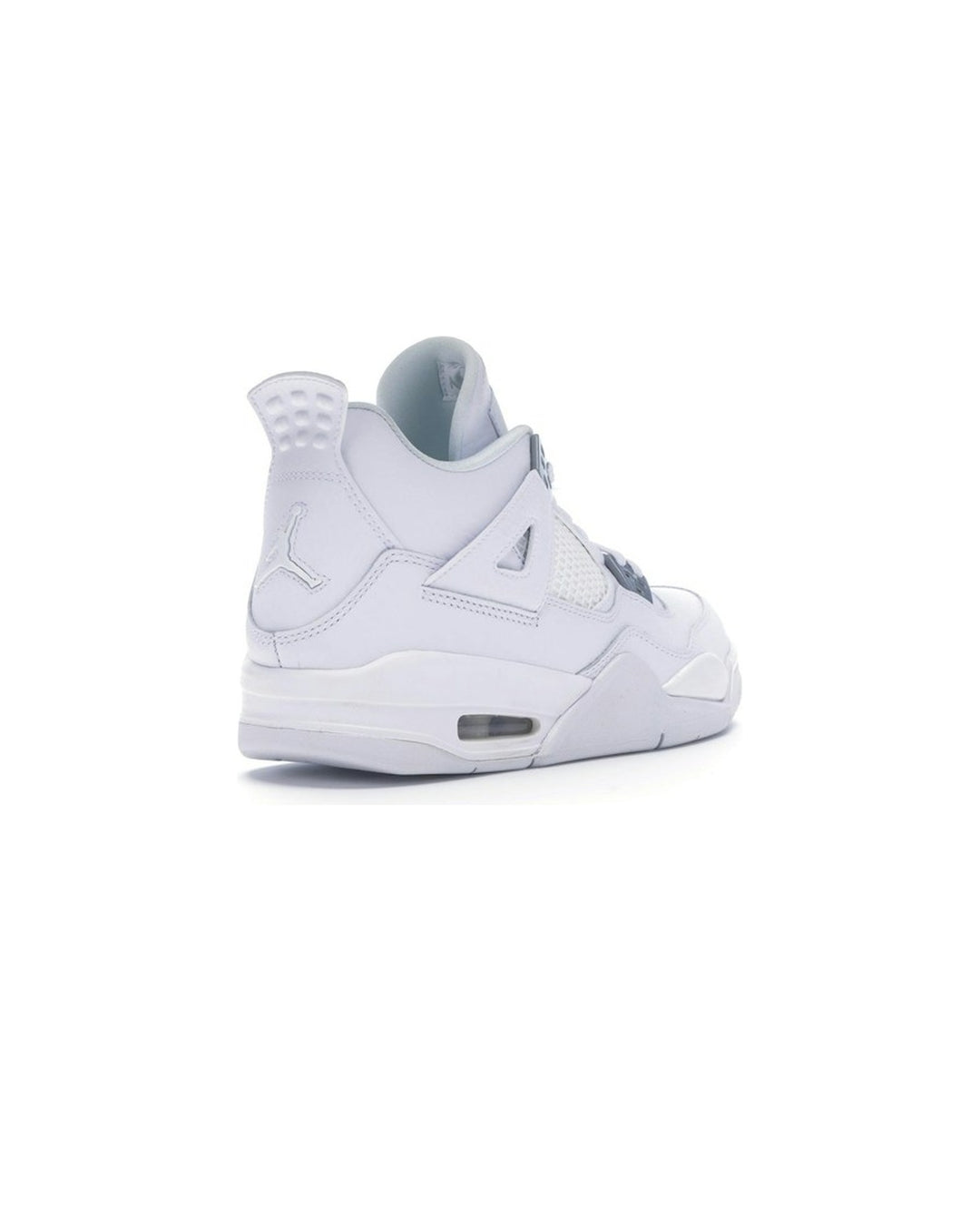 NIKE KIDS' AIR JORDAN 4 RETRO GS PURE MONEY - סניקרס נוער נייקי אייר ג׳ורדן 4 רטרו לבן וכסוף - מידות נוער 35.5-40 - תמונה 4