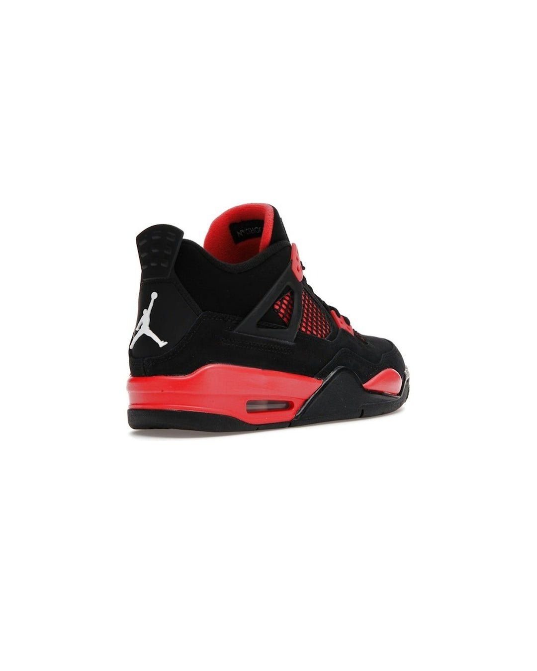 NIKE KIDS' AIR JORDAN 4 RETRO GS RED THUNDER - סניקרס נוער נייקי אייר ג׳ורדן 4 רטרו שחור ואדום - מידות נוער 35.5-40 - תמונה 4