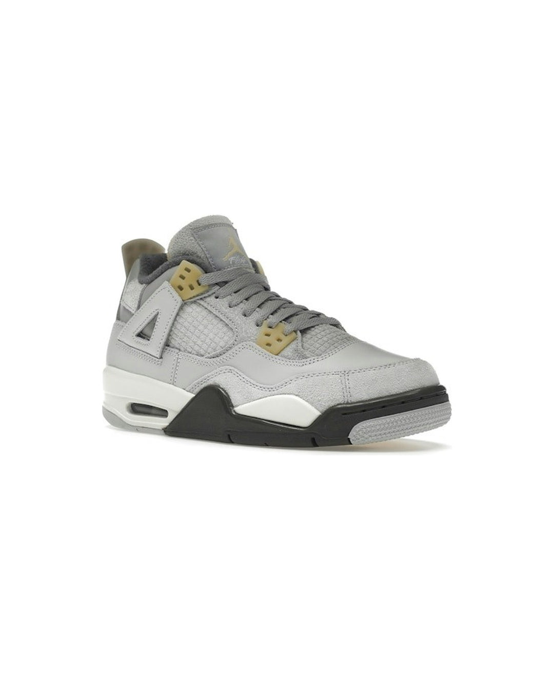 NIKE KIDS' AIR JORDAN 4 RETRO SE GS CRAFT PHOTON DUST - סניקרס נוער נייקי אייר ג׳ורדן 4 רטרו קראפט אפור בהיר ושמנת - מידות נוער 35.5-40 - תמונה 3