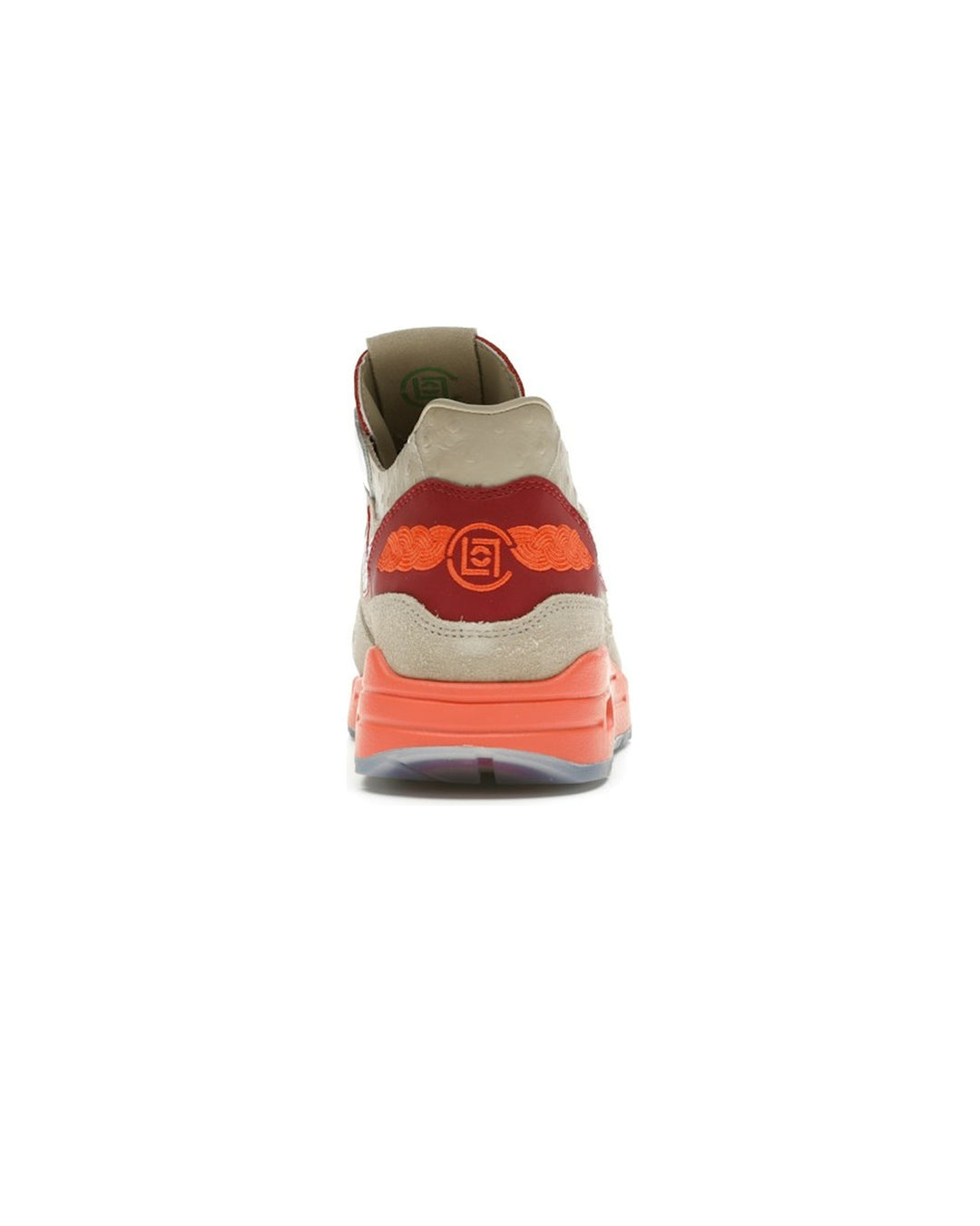NIKE UNISEX AIR MAX 1 X CLOT KISS OF DEATH סניקרס נייקי אייר מקס 1 קלוט קיס אוף דת׳ לבן ואדום יוניסקס