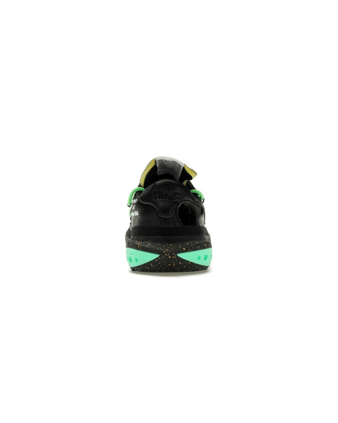 NIKE MEN'S BLAZER LOW '77 X OFF-WHITE ELECTRO GREEN - סניקרס נייקי בלייזר לואו אוף-וויט שחור וירוק לגברים - תמונה 6