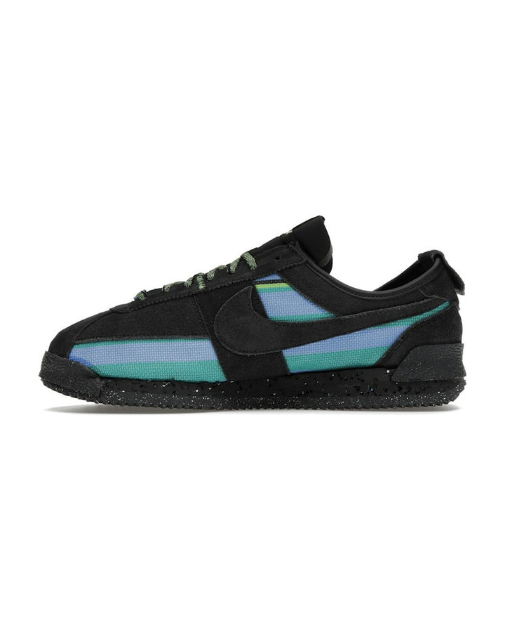 NIKE MEN'S CORTEZ SP X UNION OFF NOIR - סניקרס נייקי קורטז יוניון שחור וטורקיז לגברים - תמונה 2