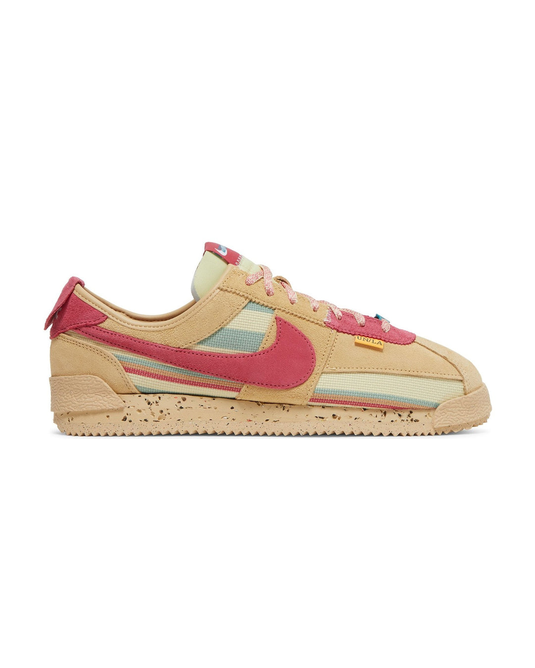 NIKE MEN'S CORTEZ SP X UNION SESAME סניקרס נייקי קורטז יוניון בז׳ ורוד וירוק לגברים