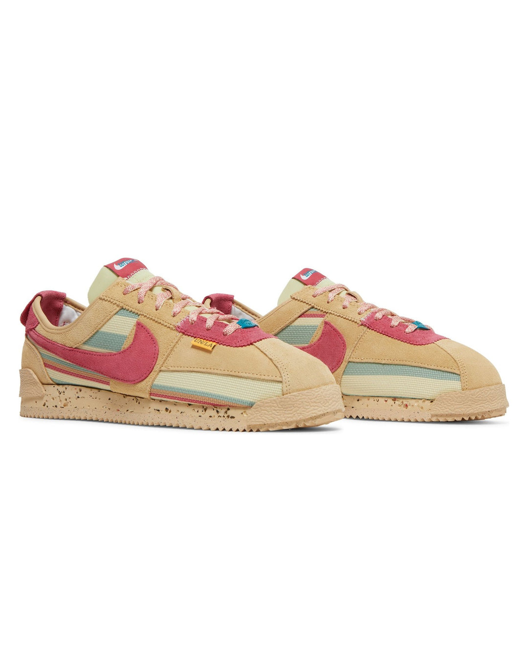 NIKE MEN'S CORTEZ SP X UNION SESAME סניקרס נייקי קורטז יוניון בז׳ ורוד וירוק לגברים