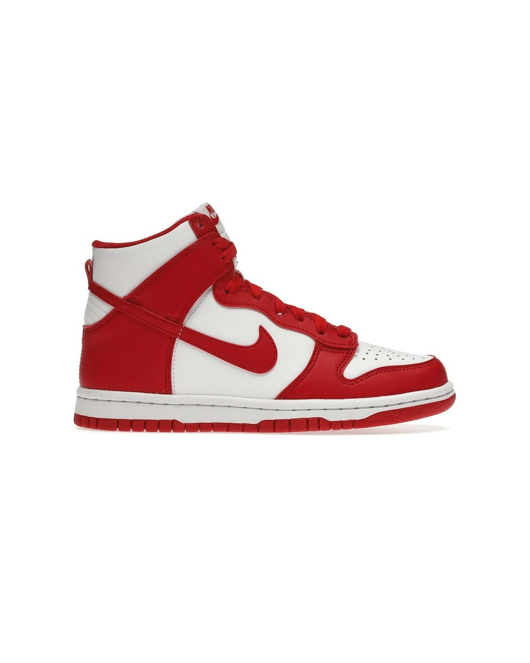 NIKE KIDS' DUNK HIGH GS UNIVERSITY RED - סניקרס נוער נייקי דאנק היי לבן ואדום - מידות נוער 35.5-40 - תמונה 1