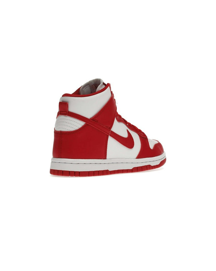 NIKE KIDS' DUNK HIGH GS UNIVERSITY RED - סניקרס נוער נייקי דאנק היי לבן ואדום - מידות נוער 35.5-40 - תמונה 4