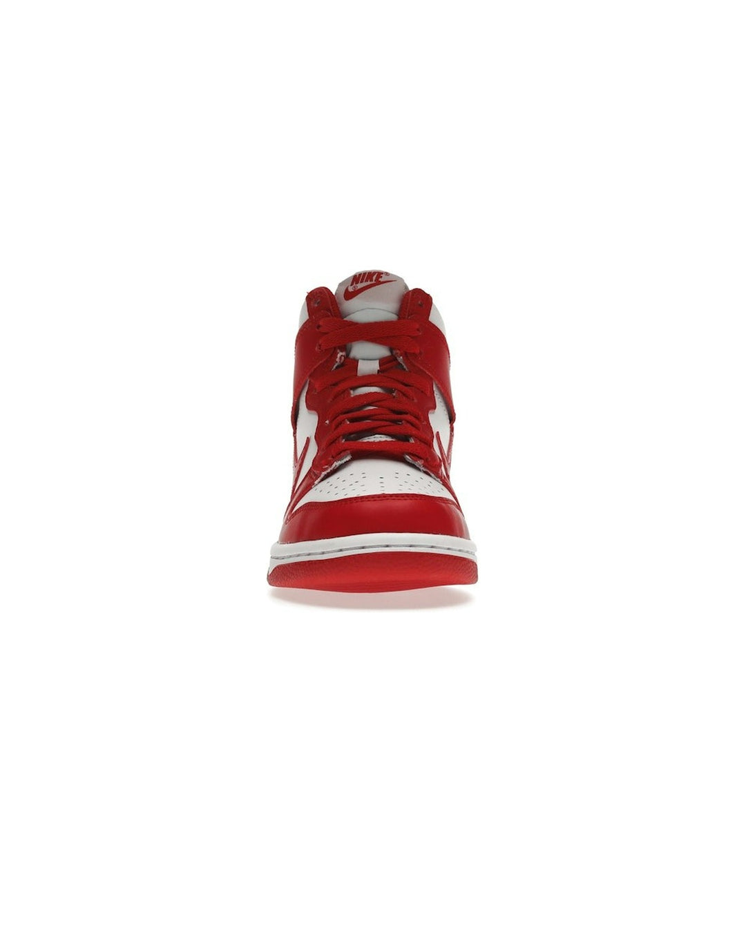 NIKE KIDS' DUNK HIGH GS UNIVERSITY RED - סניקרס נוער נייקי דאנק היי לבן ואדום - מידות נוער 35.5-40 - תמונה 5