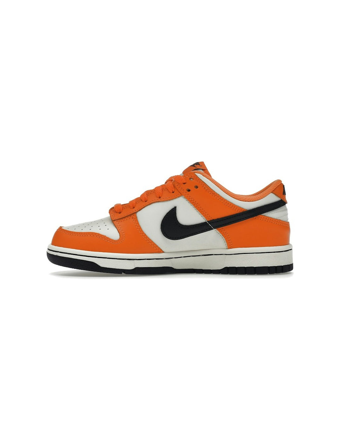 NIKE KIDS' DUNK LOW GS PHANTOM SAFETY ORANGE סניקרס נוער נייקי דאנק לואו שמנת שחור וכתום - מידות נוער 35.5-40