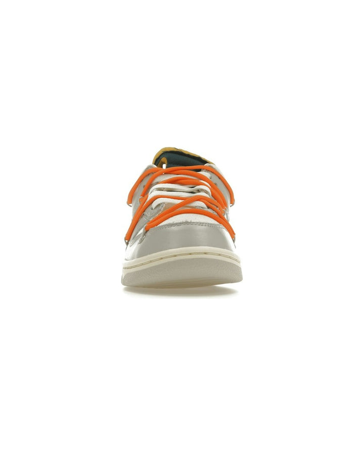 NIKE MEN'S DUNK LOW X OFF-WHITE LOT 44 - סניקרס נייקי דאנק לואו אוף-וויט לוט 44 שמנת ואפור לגברים - תמונה 5