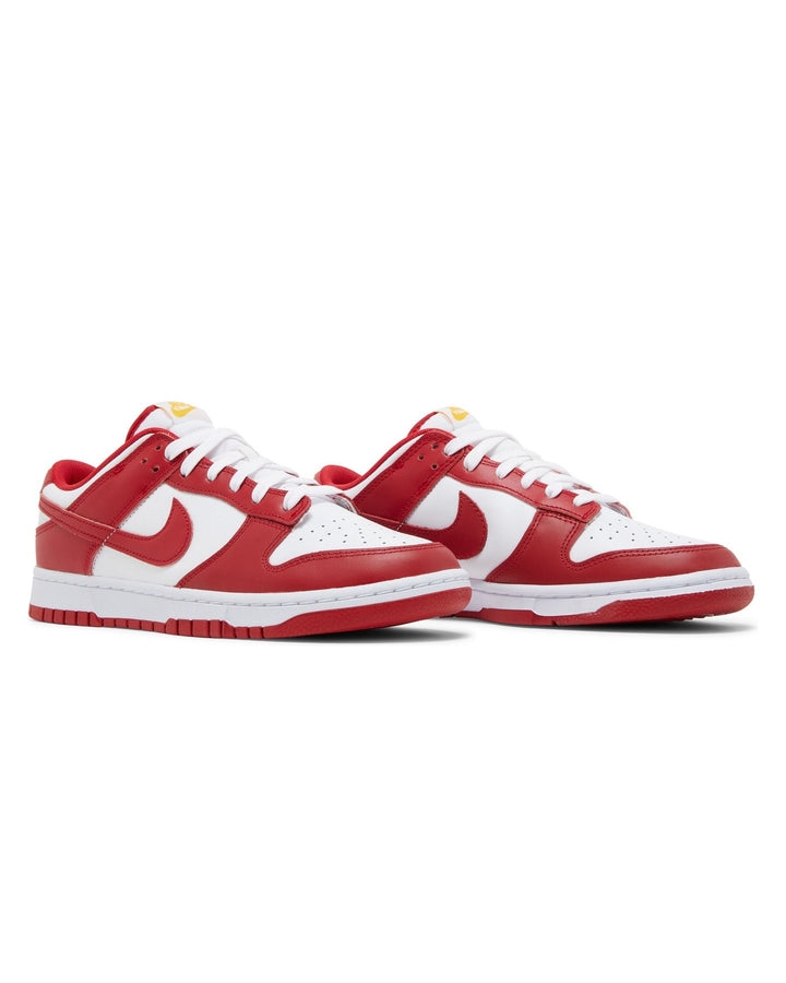 NIKE MEN'S DUNK LOW RETRO GYM RED סניקרס נייקי דאנק לואו אדום ולבן לגברים