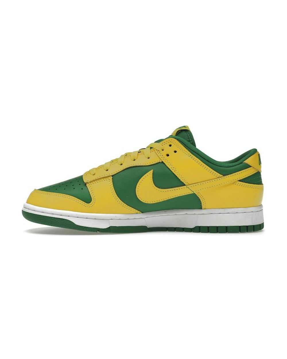 NIKE UNISEX DUNK LOW RETRO REVERSE BRAZIL - סניקרס נייקי דאנק לואו ירוק וצהוב יוניסקס - תמונה 2