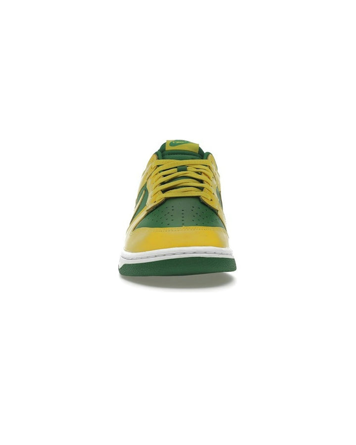 NIKE UNISEX DUNK LOW RETRO REVERSE BRAZIL - סניקרס נייקי דאנק לואו ירוק וצהוב יוניסקס - תמונה 5
