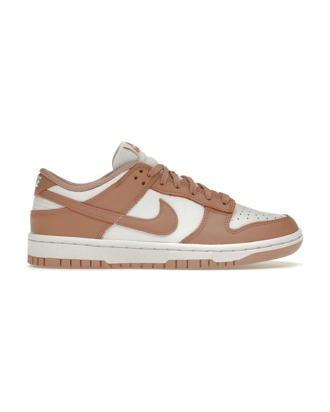 NIKE WOMEN'S DUNK LOW ROSE WHISPER - סניקרס נייקי דאנק לואו לבן וחום-ורוד לנשים - תמונה 1