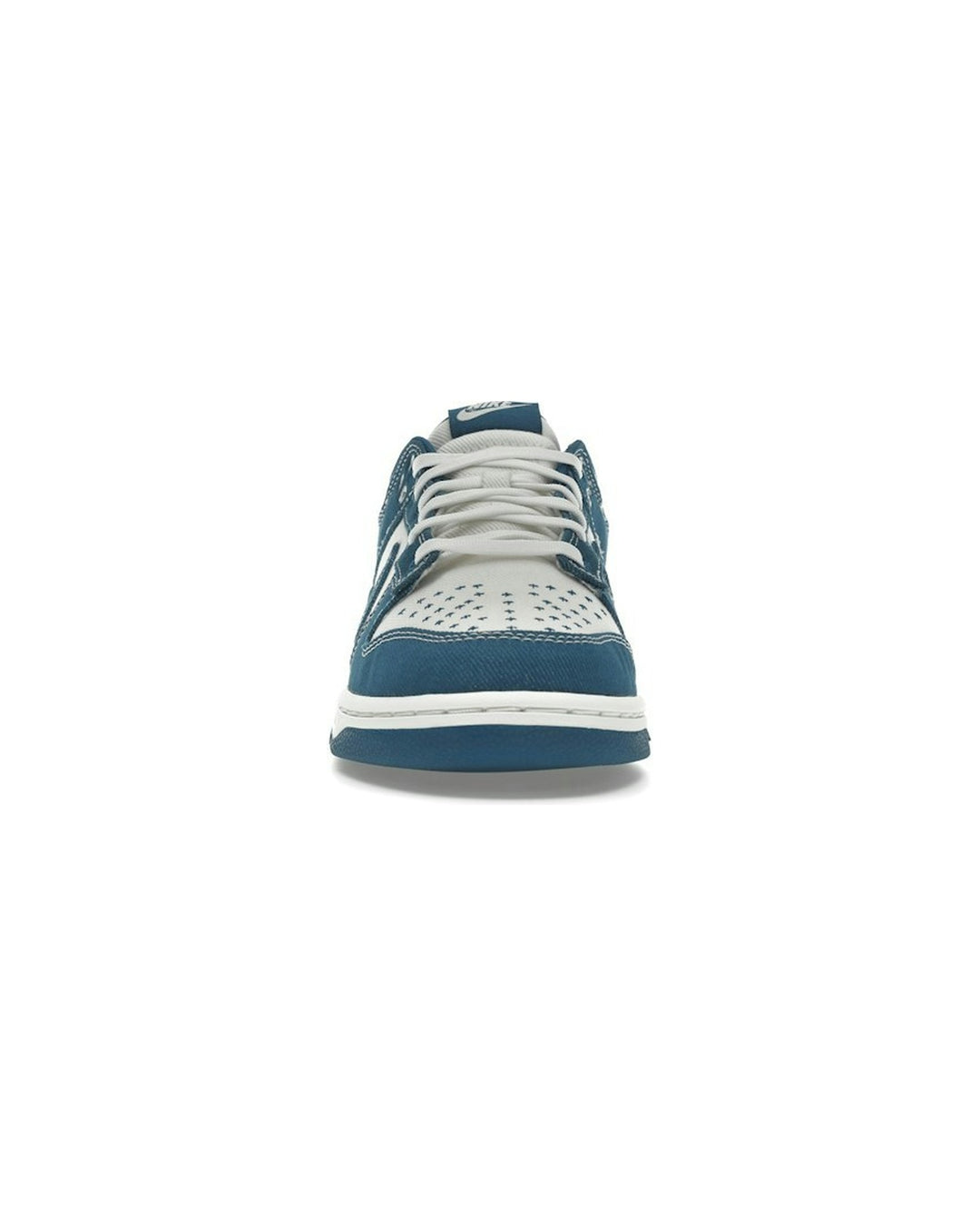 NIKE MEN'S DUNK LOW RETRO SE SASHIKO SUMMIT WHITE INDUSTRIAL BLUE סניקרס נייקי דאנק לואו סאשיקו לבן וכחול לגברים