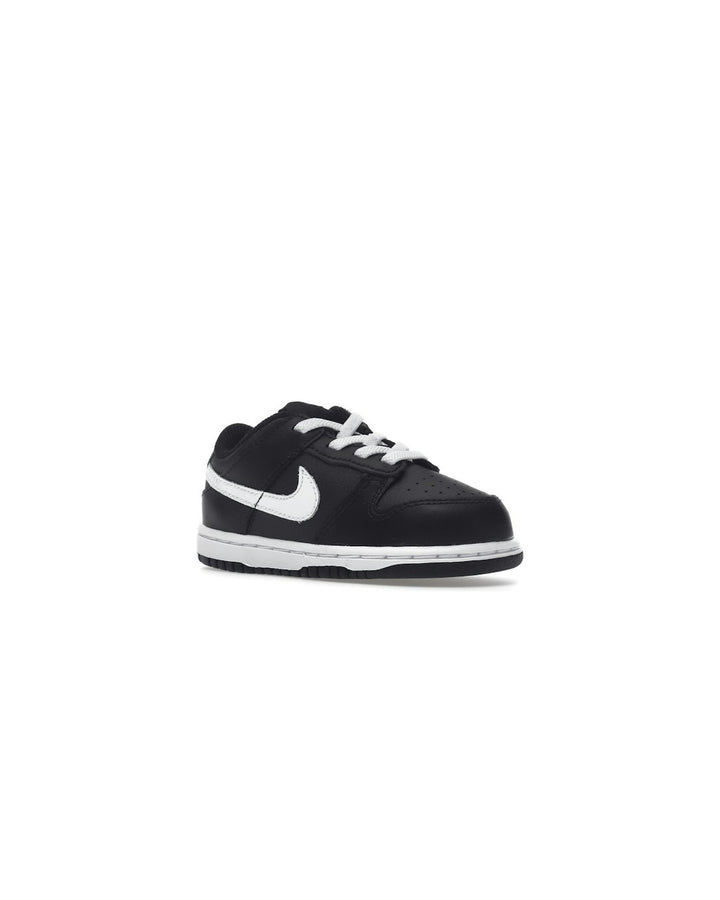 NIKE KIDS' DUNK LOW TD BLACK WHITE