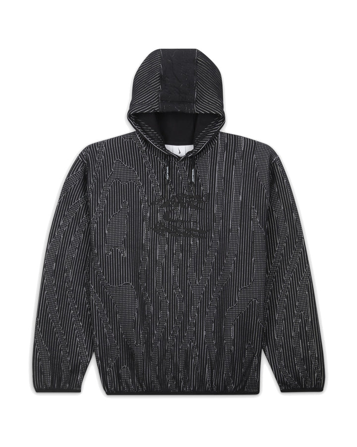 NIKE MEN'S ENGINEERED HOODIE X OFF-WHITE BLACK - קפוצ׳ון נייקי אוף-וויט שחור לגברים - תמונה 1