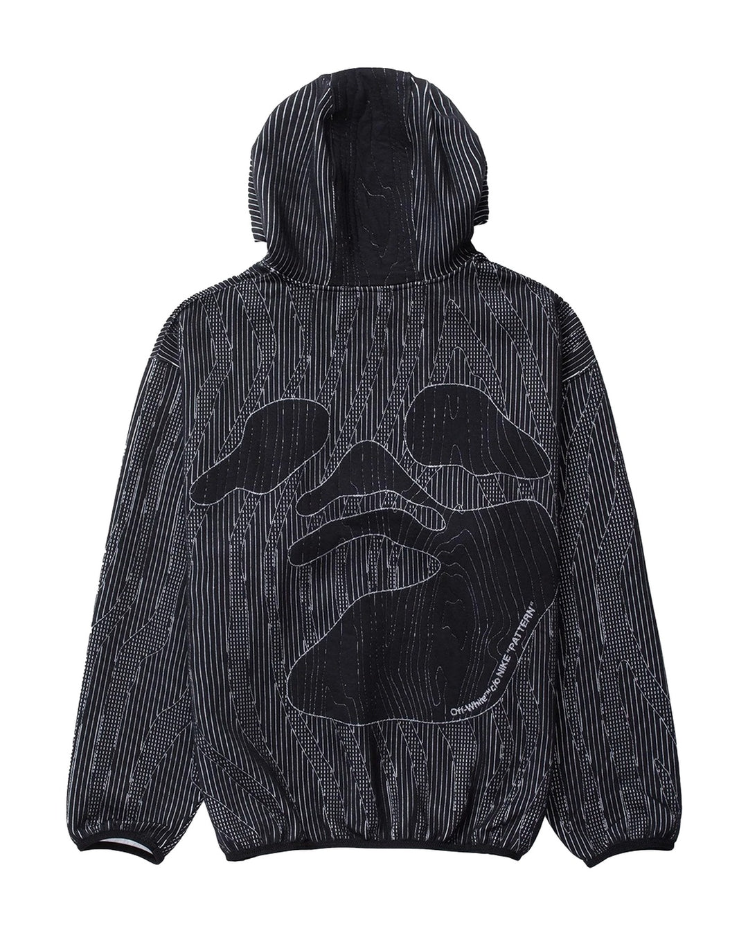NIKE MEN'S ENGINEERED HOODIE X OFF-WHITE BLACK - קפוצ׳ון נייקי אוף-וויט שחור לגברים - תמונה 2