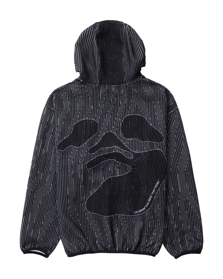 NIKE MEN'S ENGINEERED HOODIE X OFF-WHITE BLACK - קפוצ׳ון נייקי אוף-וויט שחור לגברים - תמונה 2