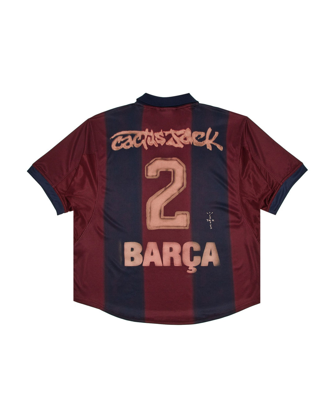 NIKE FC BARCELONA RETRO 2000/01 HOME SKELETON JERSEY X TRAVIS SCOTT - גב