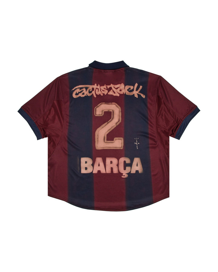 NIKE FC BARCELONA RETRO 2000/01 HOME SKELETON JERSEY X TRAVIS SCOTT - גב