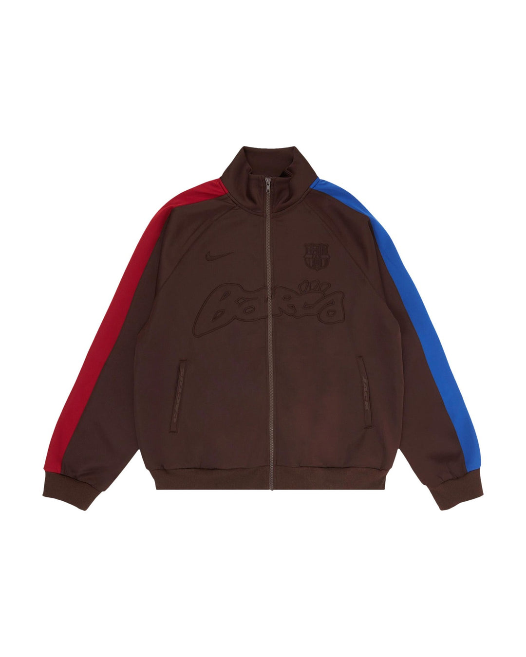 NIKE FC BARCELONA RETRO ZIP ANTHEM JACKET X TRAVIS SCOTT - חזית