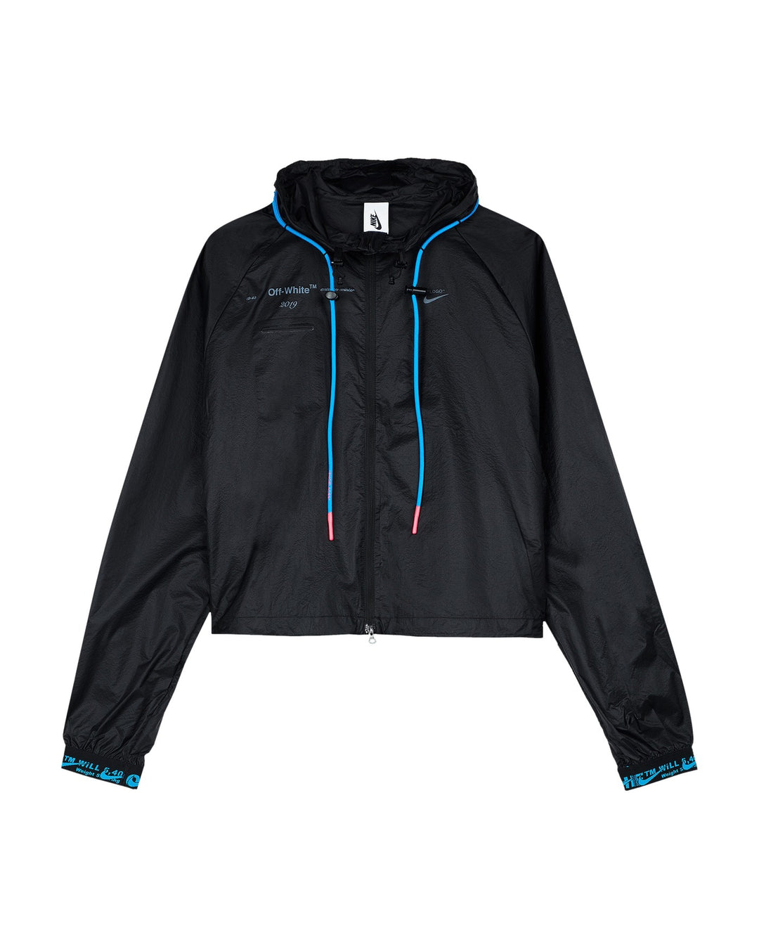 NIKE WOMEN'S JACKET X OFF-WHITE ATHLETE IN PROGRESS BLACK - ז׳קט נייקי אוף-וויט אתלט אין פרוגרס שחור לנשים - תמונה 1