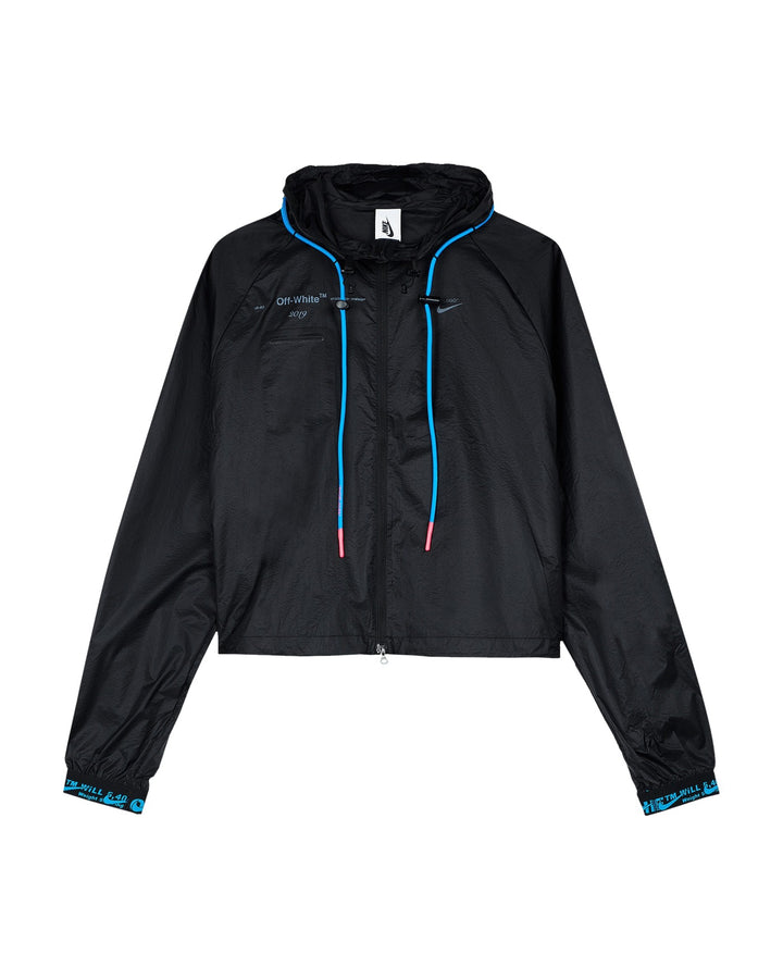 NIKE WOMEN'S JACKET X OFF-WHITE ATHLETE IN PROGRESS BLACK - ז׳קט נייקי אוף-וויט אתלט אין פרוגרס שחור לנשים - תמונה 1