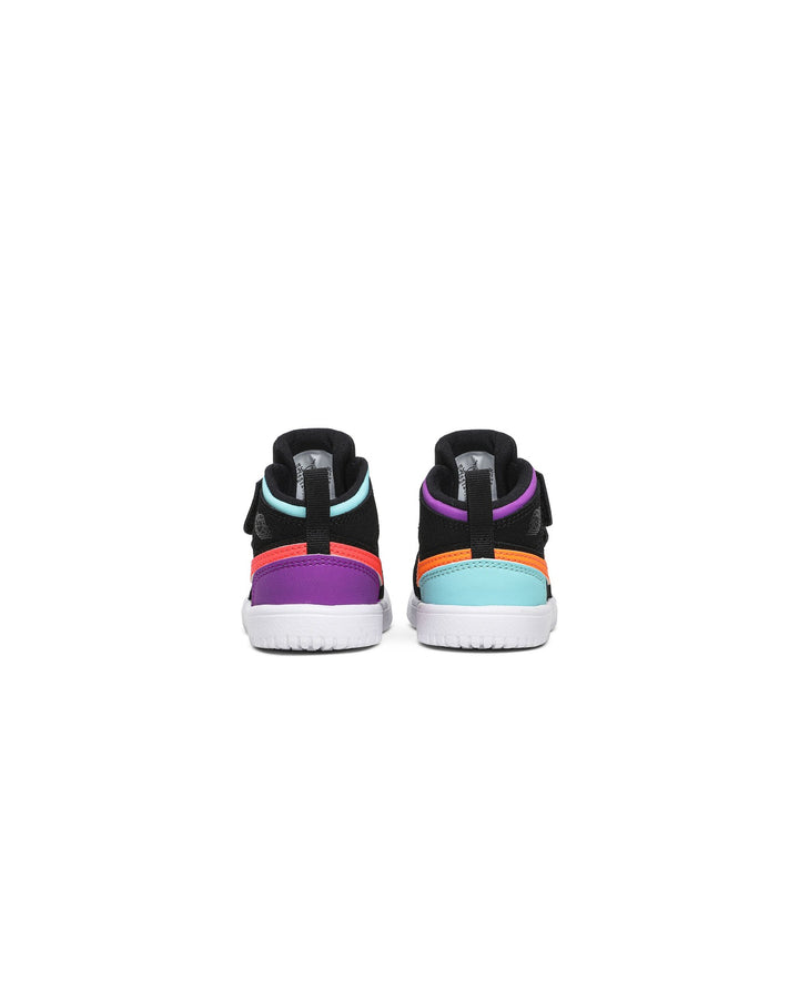 NIKE KIDS' JORDAN 1 MID ALT TD WHAT THE BLACK TOTAL ORANGE סניקרס תינוקות נייקי ג׳ורדן 1 מיד שחור וכתום - מידות תינוקות 17-27