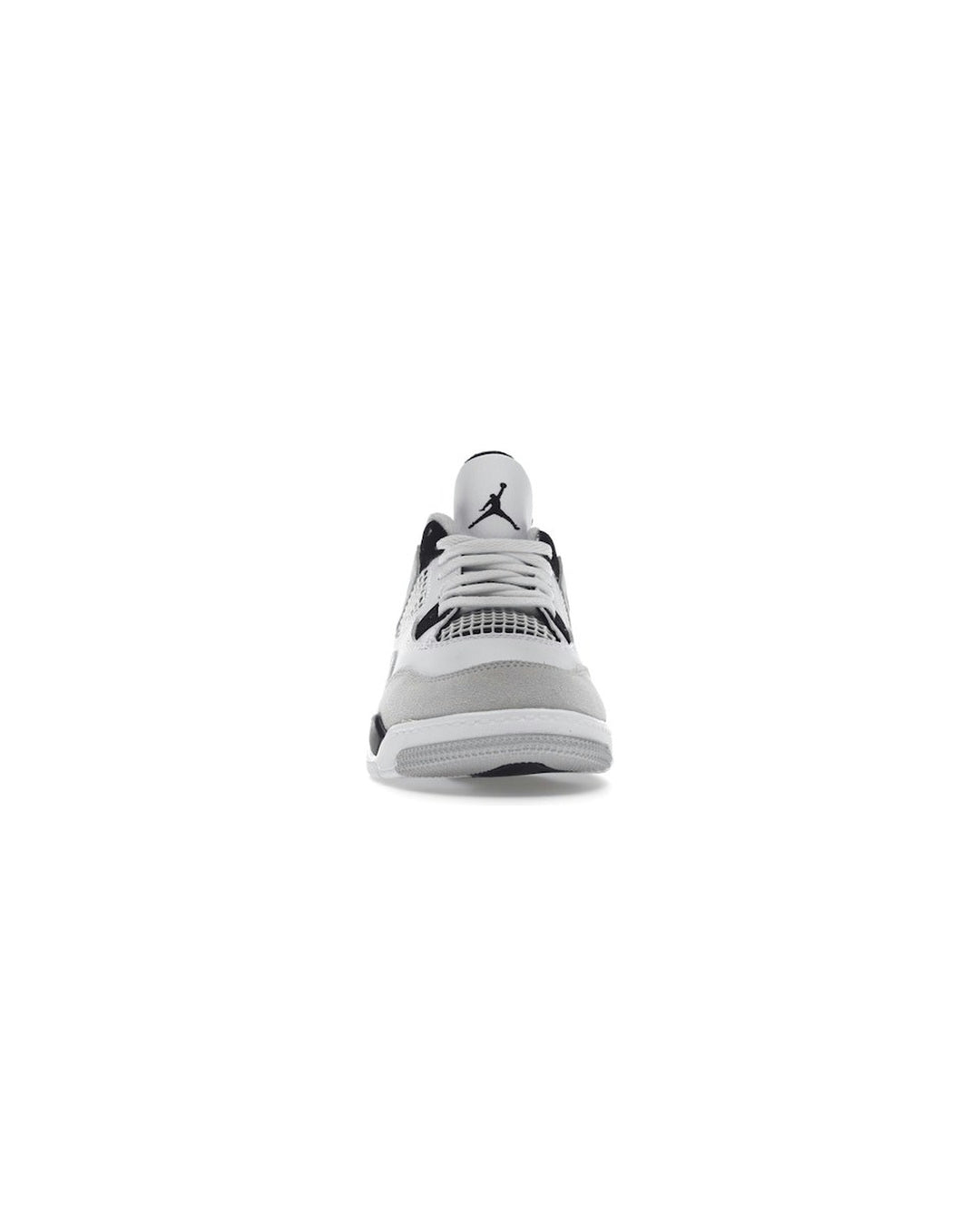 NIKE KIDS' JORDAN 4 RETRO PS MILITARY BLACK סניקרס ילדים נייקי ג׳ורדן 4 רטרו לבן שחור ואפור - מידות ילדים 27.5-35