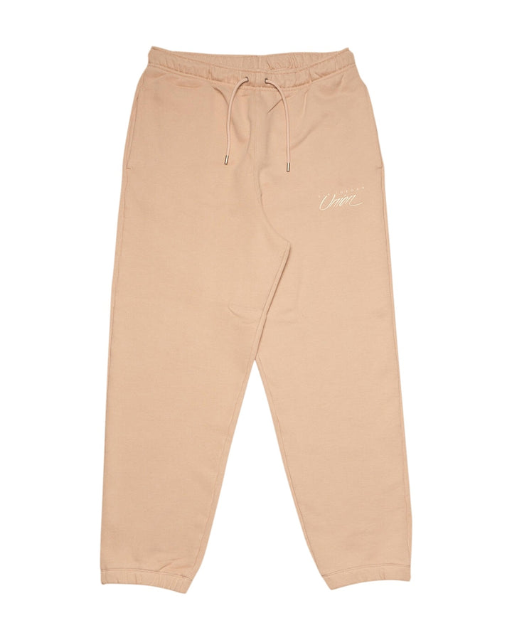 NIKE MEN'S JORDAN FLEECE PANT X UNION BIO BEIGE - מכנס טרנינג נייקי ג׳ורדן יוניון בז׳ לגברים - תמונה 1