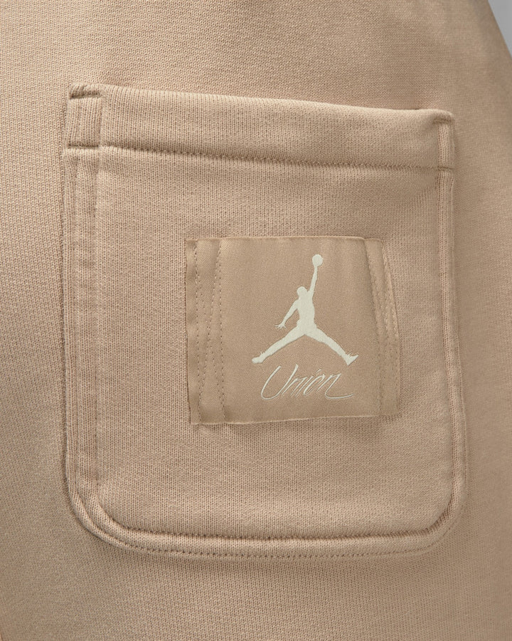 NIKE MEN'S JORDAN FLEECE PANT X UNION BIO BEIGE - מכנס טרנינג נייקי ג׳ורדן יוניון בז׳ לגברים - תמונה 4