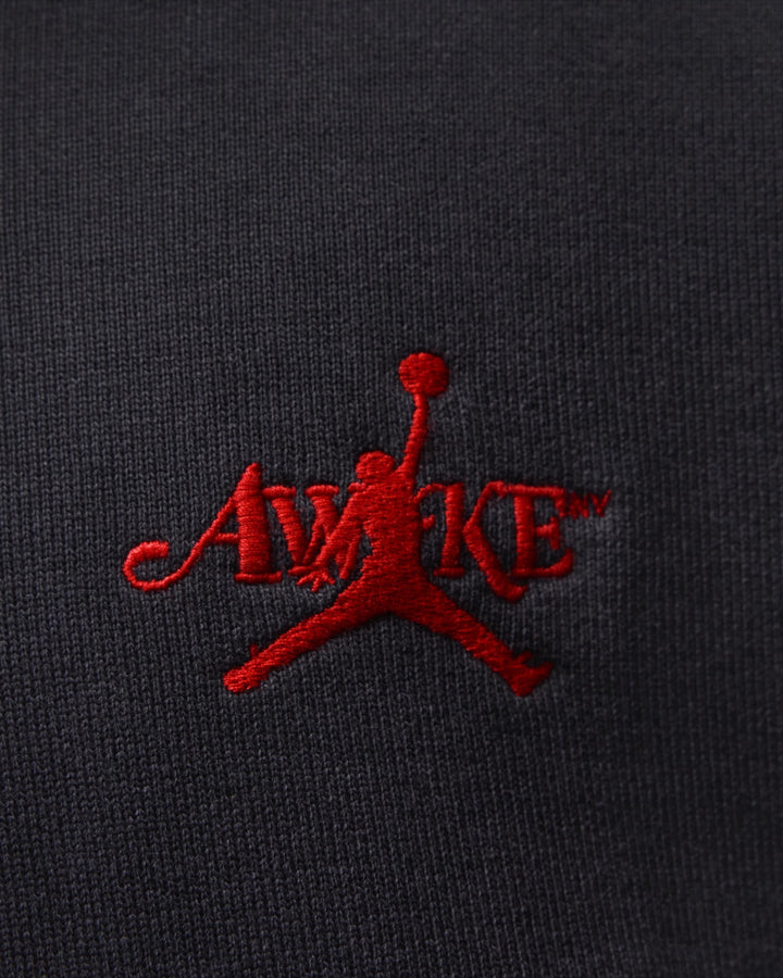 NIKE MEN'S JORDAN HOODIE X AWAKE NY BLACK - קפוצ׳ון נייקי ג׳ורדן אווייק ניו יורק שחור לגברים - תמונה 2