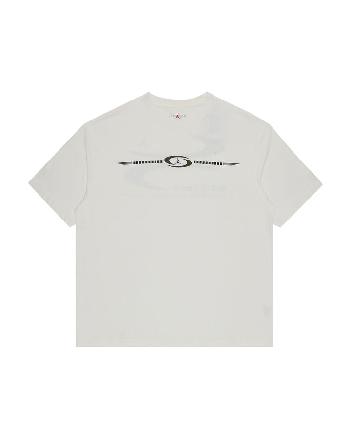 NIKE MEN'S JORDAN T-SHIRT X TRAVIS SCOTT SAIL - טי שירט נייקי ג׳ורדן טראוויס סקוט שמנת לגברים - תמונה 1
