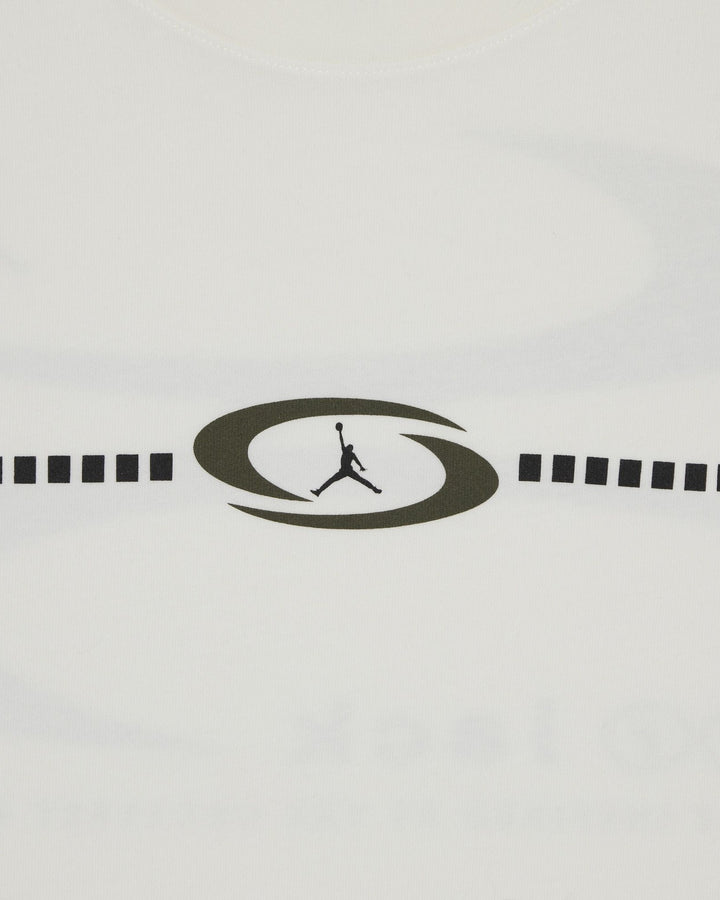 NIKE MEN'S JORDAN T-SHIRT X TRAVIS SCOTT SAIL - טי שירט נייקי ג׳ורדן טראוויס סקוט שמנת לגברים - תמונה 3